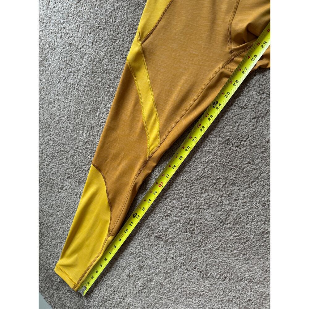 Lululemon Early Extension High Rise Leggings Yellow Gold Women 8 Athletic Active - Picture 3 of 6